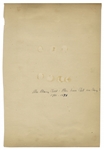 Marquis de Lafayette Autograph Note Signed -- ''Here is the portrait of an affectionate, grateful, and respectful friend / Lafayette''